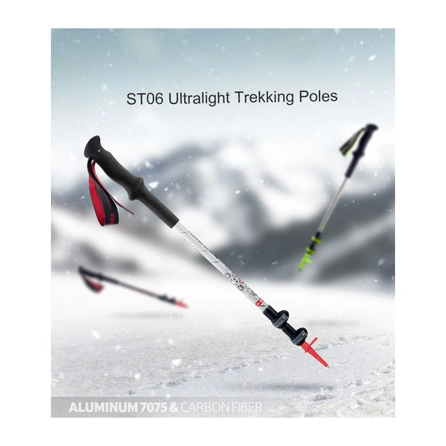 Трекінгові палиці Naturehike ST06 NH17D006-D 3-секційна чорна 1 шт (6927595748596) - picture 8