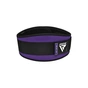 Атлетичний пояс RDX RX3 EVA Curve неопреновий Purpel S (WBE-RX3PR-S) - зменшене зображення 4