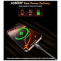 Дата кабель USB-C to USB-C 1.2m PD60W magnetic digital display nylon gray Choetech (XCC-1067-GY) - уменьшенное изображение 3