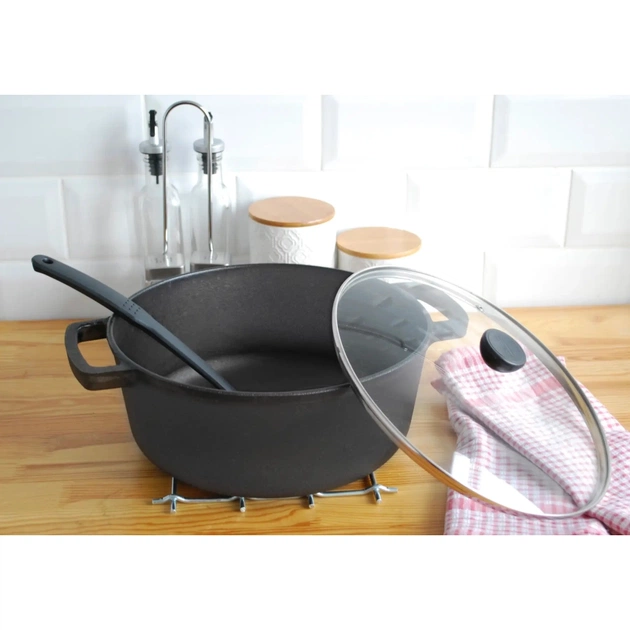 Каструля Brizoll чавунна без кришки 6 л (P-6L) - picture 7