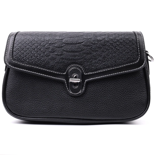 Сумка Vintage З натуральної шкіри Чорна (22624) - зображення 5