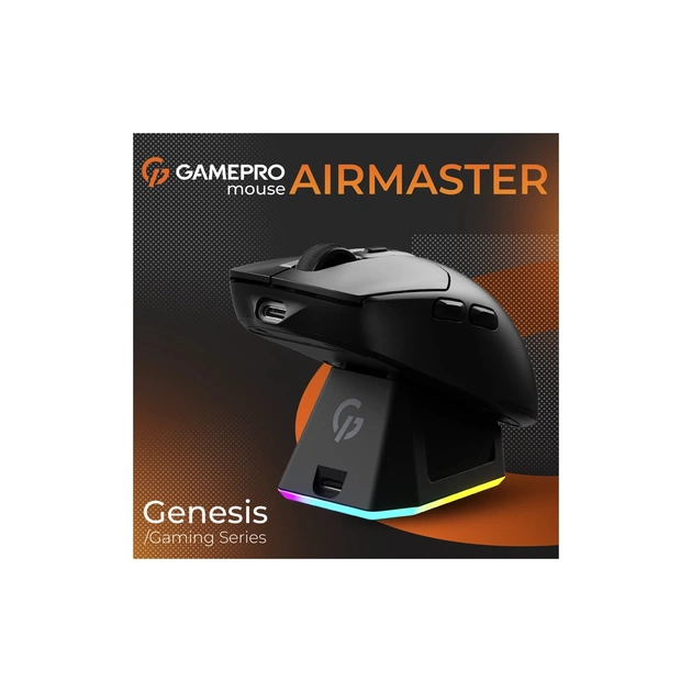 Мишка GamePro Genesis Airmaster Wireless/Bluetooth/USB Black (GM167B) - picture 8