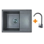 Мийка кухонна Adamant Minimal сірий + змішувач (1824296912304) - зменшене зображення 1