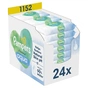 Дитячі вологі серветки Pampers Harmonie Aqua 24 пачки х 48 шт (8006540811276) - зменшене зображення 1