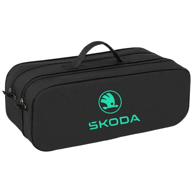 Сумка-органайзер Poputchik в багажник Skoda NEW LOGO чорна (03-146-2Д) - зображення 1