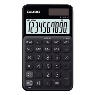 Калькулятор Casio SL-310UC-BK-W-EC, чорний (CALC-CAS-SL-310UC-BK) зображення 1