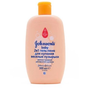 Дитячий гель для душу Johnson’s baby 2 в 1 Веселі бульбашки 300 мл (3574660666564) зображення 1