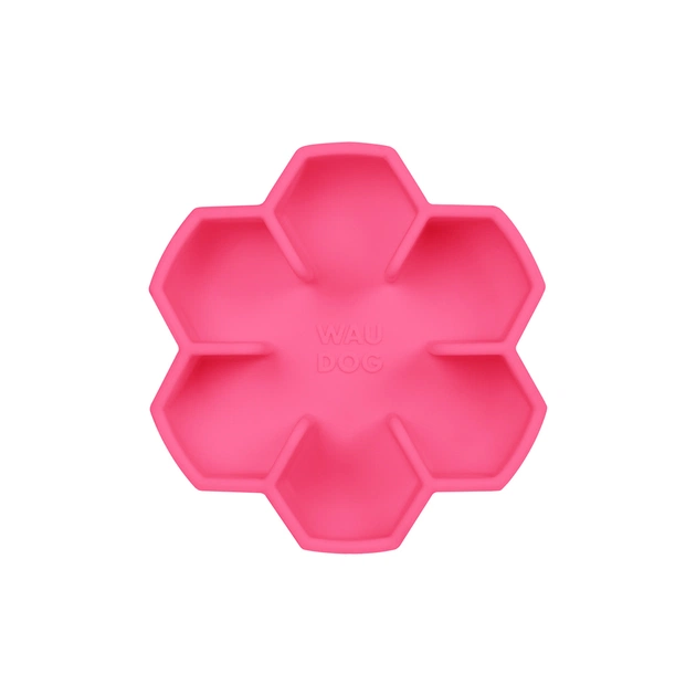 Універсальний посуд для тварин WAUDOG Silicone миска для повільного харчування 450 мл рожева (23537) - picture 2