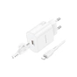 Зарядное устройство BOROFONE BA82A Platinum USB-C PD25W + cable USB-C to Lightning White (6941991112263) - уменьшенное изображение 7