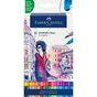 Художній маркер Faber-Castell акварельних двосторонніх Goldfaber Aqua Dual Marker, 18 кольорів (32363) - зменшене зображення 1