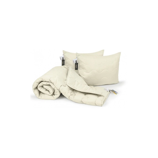 Ковдра MirSon Набір BamBoo №1686 Eco Light Creamy Ковдра 220х240 + подушки (2200002655859) - зображення 1