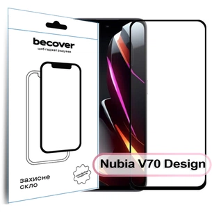 Скло захисне BeCover Nubia V70 Design Black (713455) зображення 1