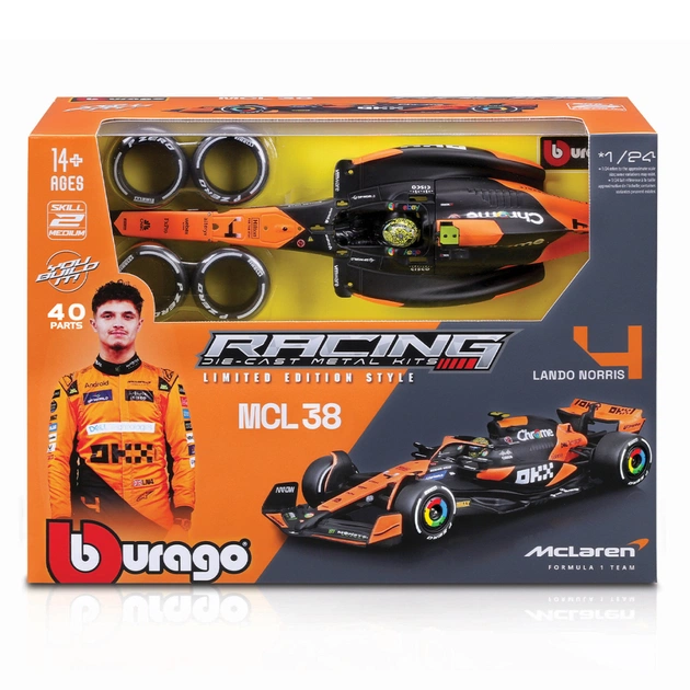 Конструктор Bburago McLaren MCL38 (124) (4) (18-28511) - зображення 1