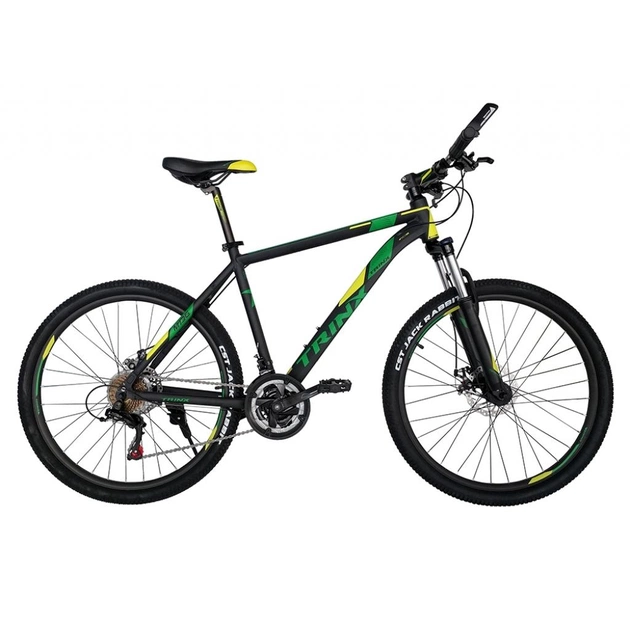 Велосипед Trinx M136 26"х17" Matt-Black-Yellow-Green (10030095) - изображение 1