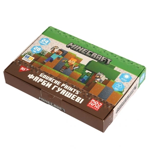 Гуашеві фарби Yes Minecraft 24 кольорів по 20 мл (230409) зображення 1