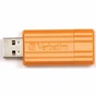 USB флеш накопичувач Verbatim 8Gb Store'n'Go PinStripe orange (47389) - зменшене зображення 1