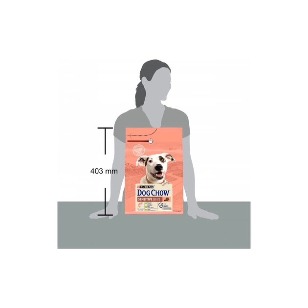 Сухий корм для собак Purina Dog Chow для дорослих, схильних до алергії собак з лососем 2.5 кг (7613034488268) - picture 5