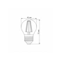 Лампочка Videx LED Filament G45FA 4W E27 2200K бронза (VL-G45FA-04272) - зменшене зображення 3