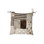 Подушка на стілець Прованс Печворк коричневий Господиня 40х40 см (4823093451186) - зменшене зображення 1