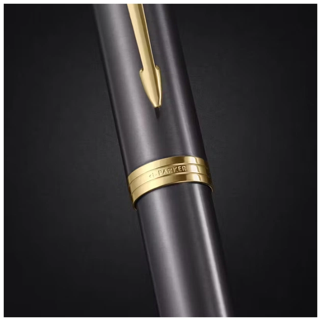 Ручка пір'яна Parker IM 17 Grey Lacquer GT  FP F (21 111) - изображение 10