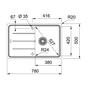 Мийка кухонна Franke Basis BFG 611-78 (114.0258.042) - зменшене зображення 2