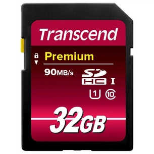 Карта пам'яті Transcend 32Gb SDHC class 10 UHS-I Premium (TS32GSDU1) зображення 1