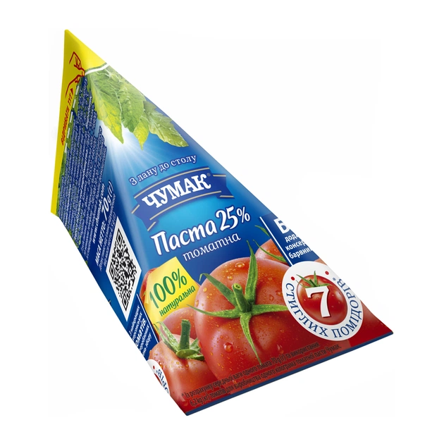Соус Чумак Томатна паста 25% 70 г (4820001352801) - зображення 1