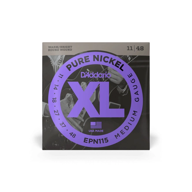 Струни для гітари D'Addario XL Pure Nickel Blues / Jazz Rock (11-48) (EPN115) - picture 1