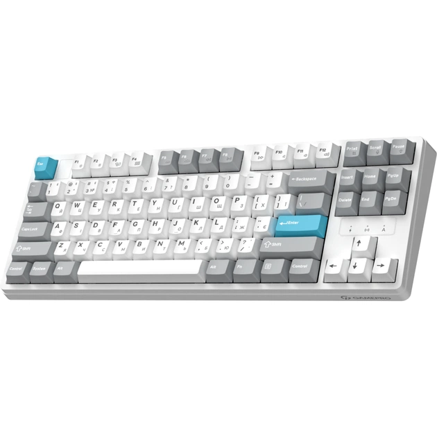 Клавіатура GamePro Asgard Ragnar Wireless/Bluetooth/USB UA White (MK285WH) - picture 2
