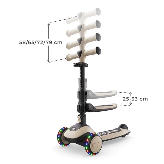Самокат Kinderkraft Halley 2 Stone White (KRHALL02WHT0000) (5902533930166) - зображення 5