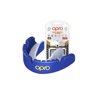 Капа Opro Gold Braces під брекети Dark Bluel/Pearl (102506002) (Gold_Braces_Blue/Pearl) зображення 1