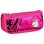 Пенал Cool For School 2 відділення з паєтками та аплікацією Червоно-рожевий (CF5949-rose) - зменшене зображення 1