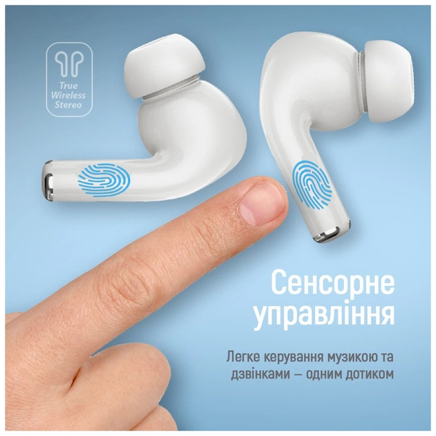 Навушники ColorWay Slim TWS-5 Earbuds White (CW-TWS5WT) - picture 9