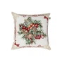 Наволочка Прованс гобеленова з велюром Святковий дім 45х45см Ялинка (4823093450301) - зменшене зображення 1