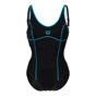 Купальник Arena Tania Clip Back Swimsuit One P 005974-580 чорний, блакитний 42 (3468336860748) - уменьшенное изображение 3