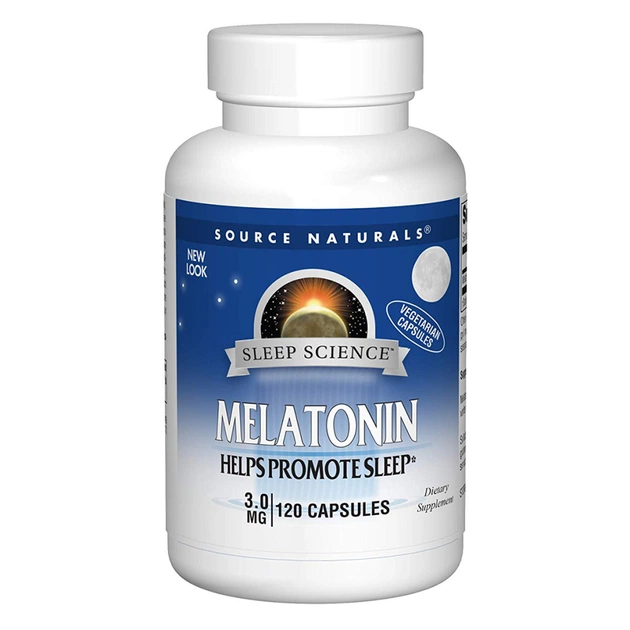 Амінокислота Source Naturals Мелатонін 3мг, Sleep Science, 120 гелевих капсул (SN2406) - зображення 1