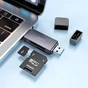 Картридер Hoco HB45 Spirit 2-in-1 USB-USB Type-C 3.0 Black (6942007620529) - уменьшенное изображение 3