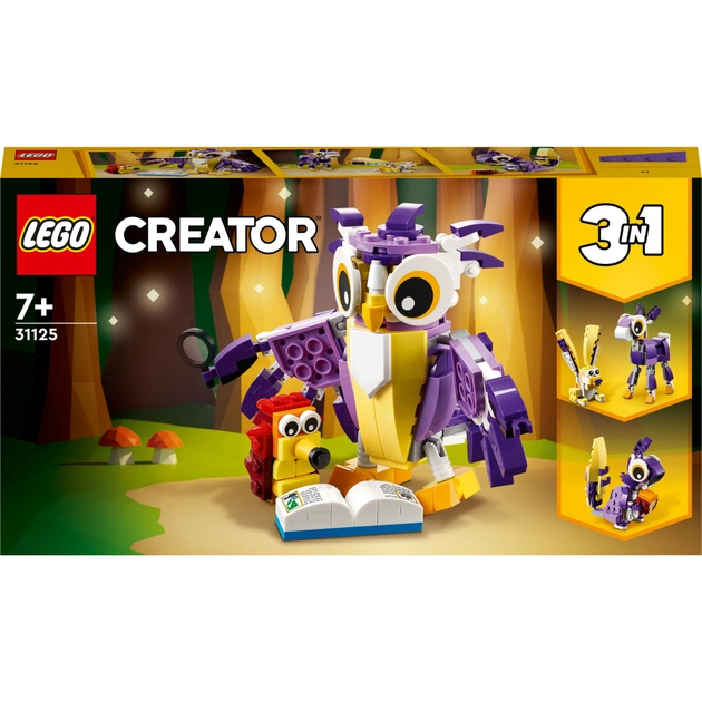 Конструктор LEGO Creator Дивовижні лісові жителі 175 деталей (31125) - зображення 1