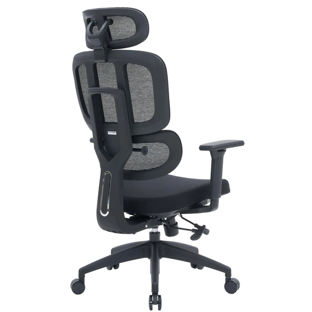 Крісло офісне OfficePro Skyline OC580-B-B-B Black - зображення 4