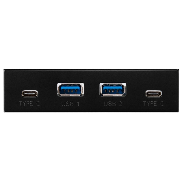 USB-хаб Frime USB 3.1 2 x type A & 2 x type C VL820 Black (ECF-FP2xTA&2xTC.32) - изображение 1