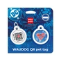 Адресник для тварин WAUDOG Smart ID з QR паспортом "Супермен ретро" коло Д 30 мм (230-1082) - зменшене зображення 5