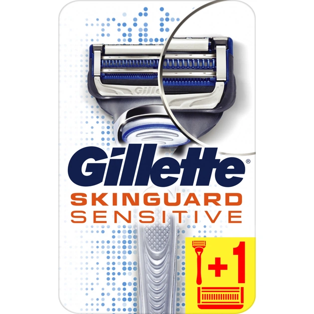 Бритва Gillette SkinGuard Sensitive з 2 змінними картриджами (7702018488148) - изображение 1