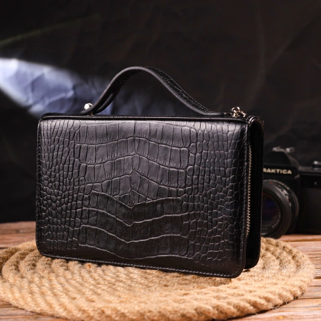 Сумка Canpellini Из натуральной кожи Черная (21570) - изображение 11