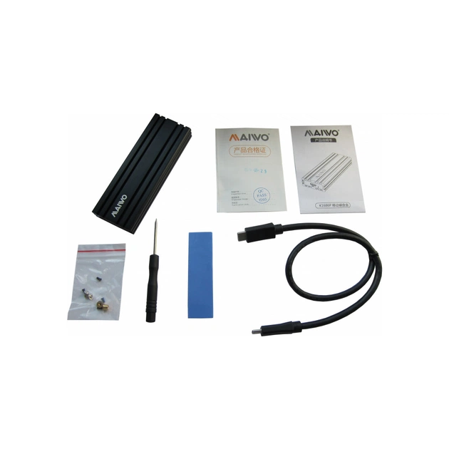 Кишеня зовнішня Maiwo M.2 SSD NVMe (PCIe) USB3.1 GEN2 Type-C (K1686P) - picture 9