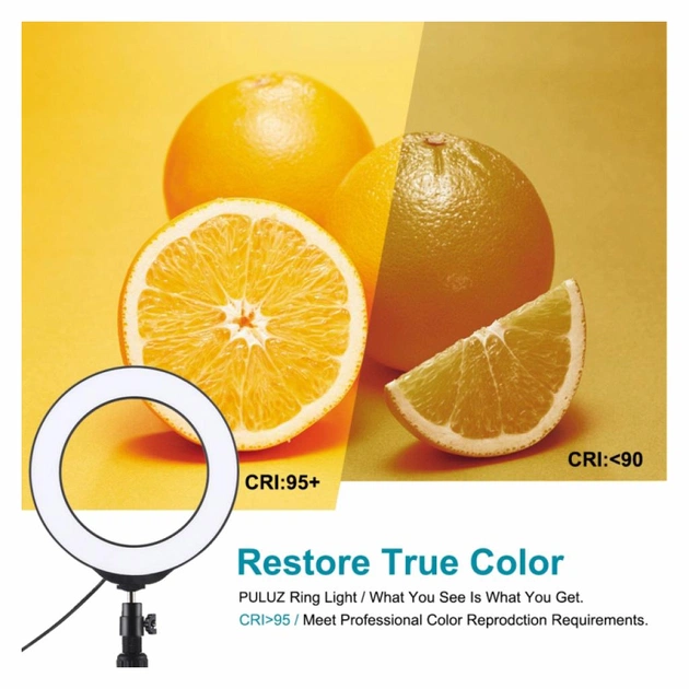 Набір блогера Puluz Ring USB LED lamp PKT3059B 6.2" + table tripod (PKT3059B) - picture 7