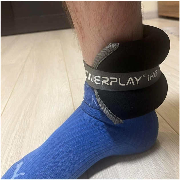 Обважнювач PowerPlay PP-4349 Ankle/Wrist Weights 2 х 2 шт Чорні (PP_4349_Black_2) - picture 10