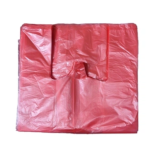 Пакети для продуктів Romus Майка Червона 25x6x45 см 100 шт. (785810) зображення 1