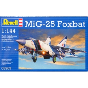 Збірна модель Revell Винищувач-перехоплювач MiG-25 Foxbat 1:144 (3969) зображення 1