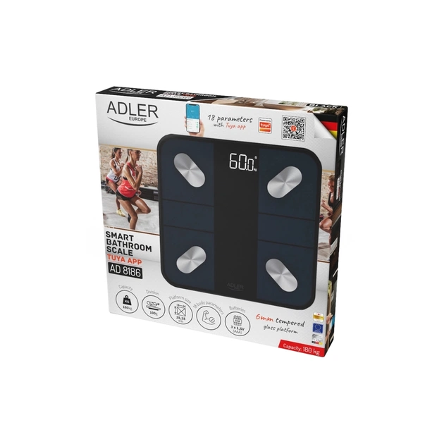 Ваги підлогові Adler AD 8186 black (AD8186B) - зображення 3