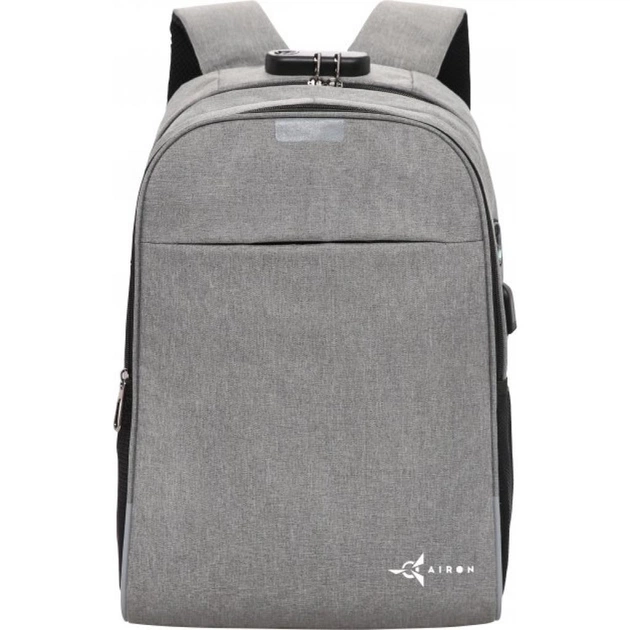 Рюкзак для ноутбука AirOn 14" Lock 18L Grey (4822356710651) - изображение 1